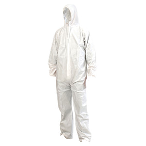 SMS White Disposable Coveralls